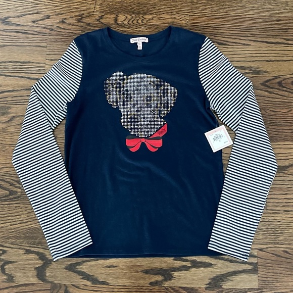 Juicy Couture Shirts & Tops Bnwt Juicy Couture Crystal Embroidered